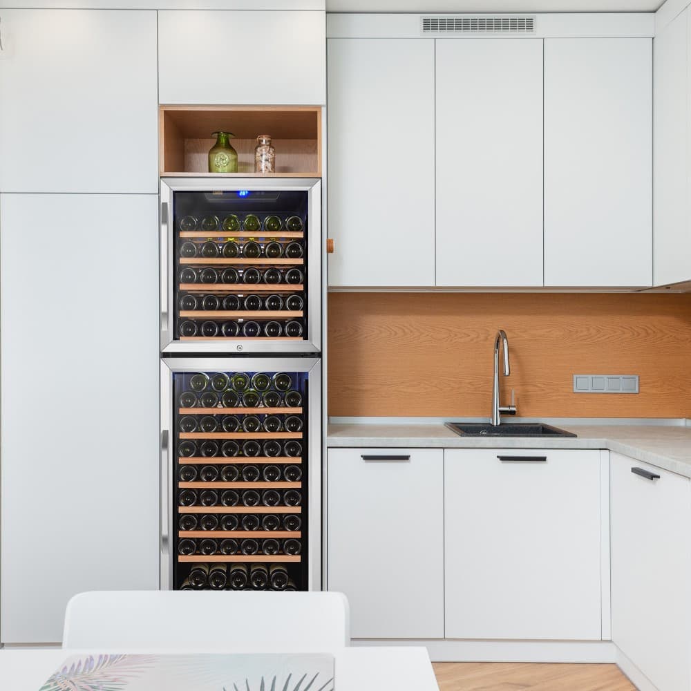 Lanbo 152-Bottle Dual Door Wine Cooler (LW162DD) image 15