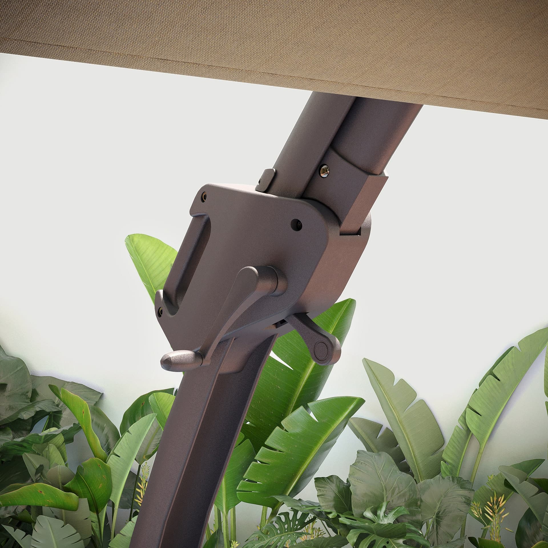 Seasons Sentry 11.5 ft. Round Side Mount Cantilever Umbrella image 8