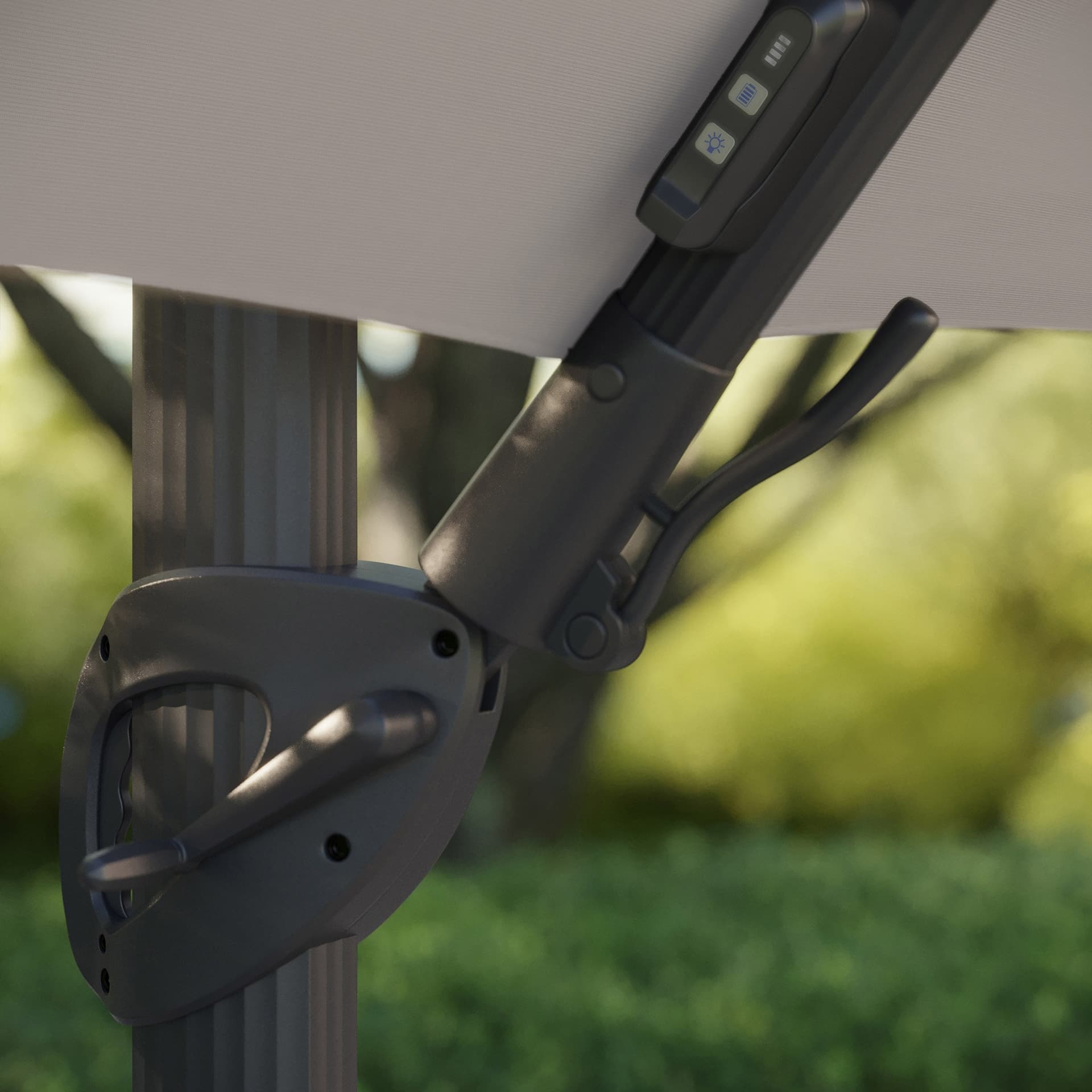 Sunvilla 10' LED Umbrella, Beige image 4