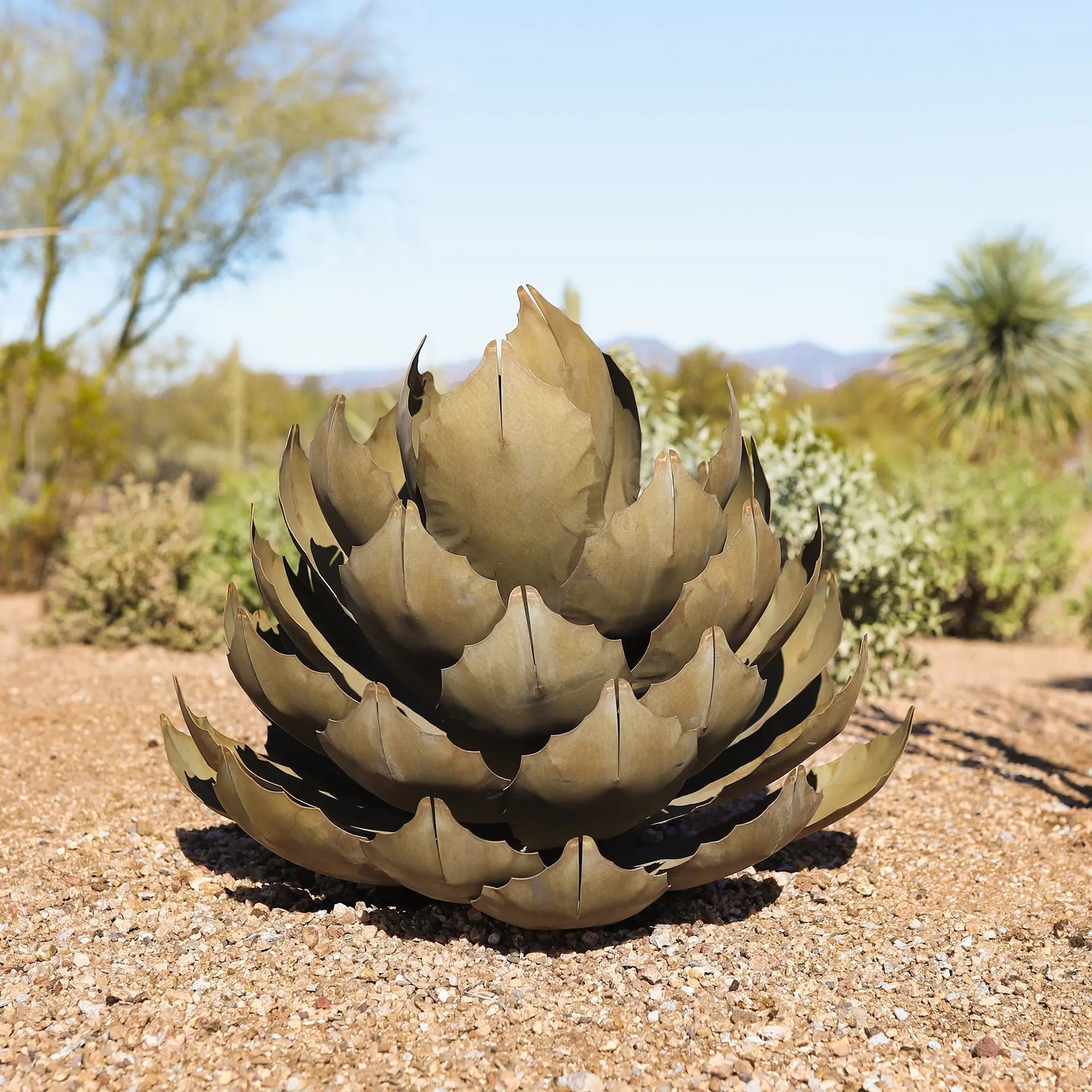 Artichoke Agave Sculpture by Desert Steel image 5