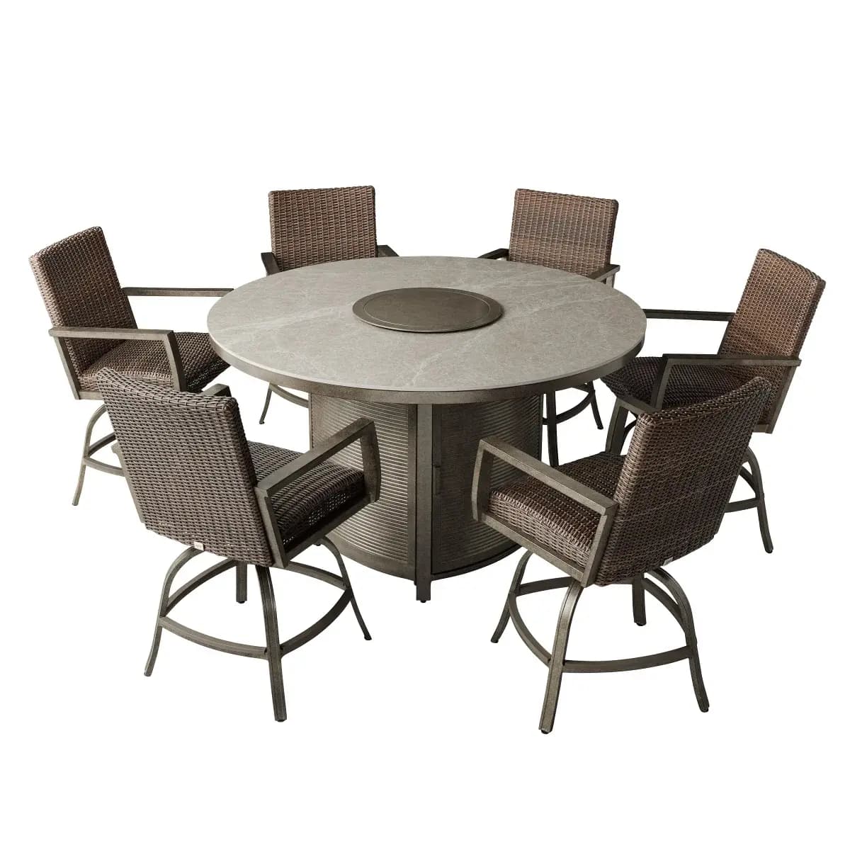 Agio Oakland 7-piece Fire Outdoor Dining Set image 8