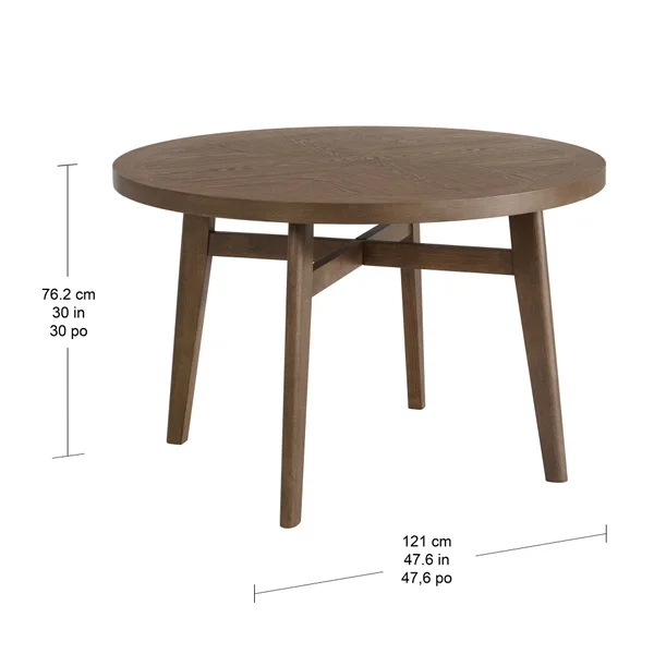 Brooklyn 48" Round Dining Table and 4 Chairs image 2