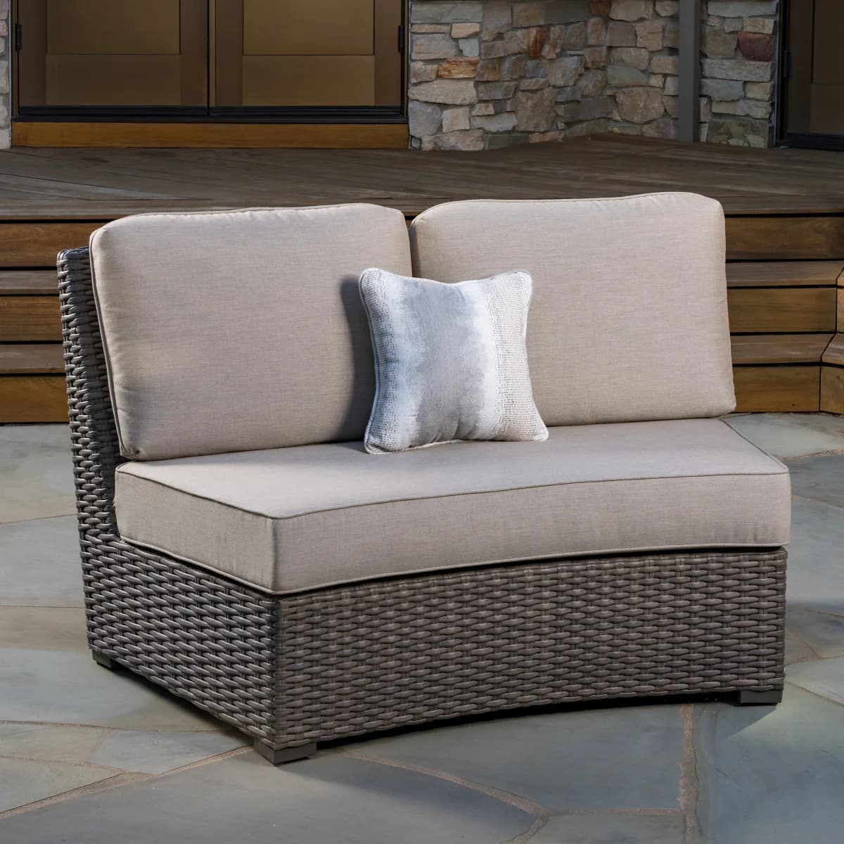 SunVilla Cypress 7-Piece Fire Modular Outdoor Patio Sectional Set image 8