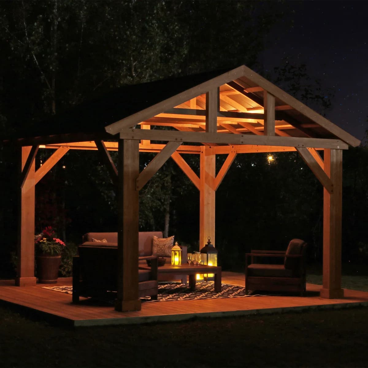 Yardistry 12 x 14 Gazebo with Aluminum Roof image 2