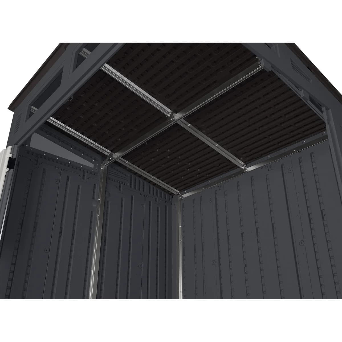 Suncast 6' x 5' Modern Storage Shed, Gray image 4