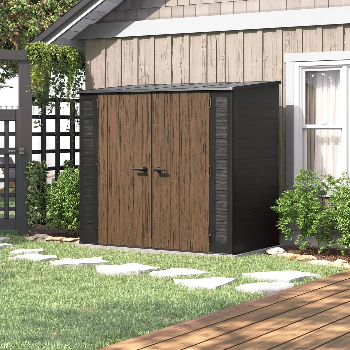 Suncast 7' x 4' Vertical Storage Shed image 5