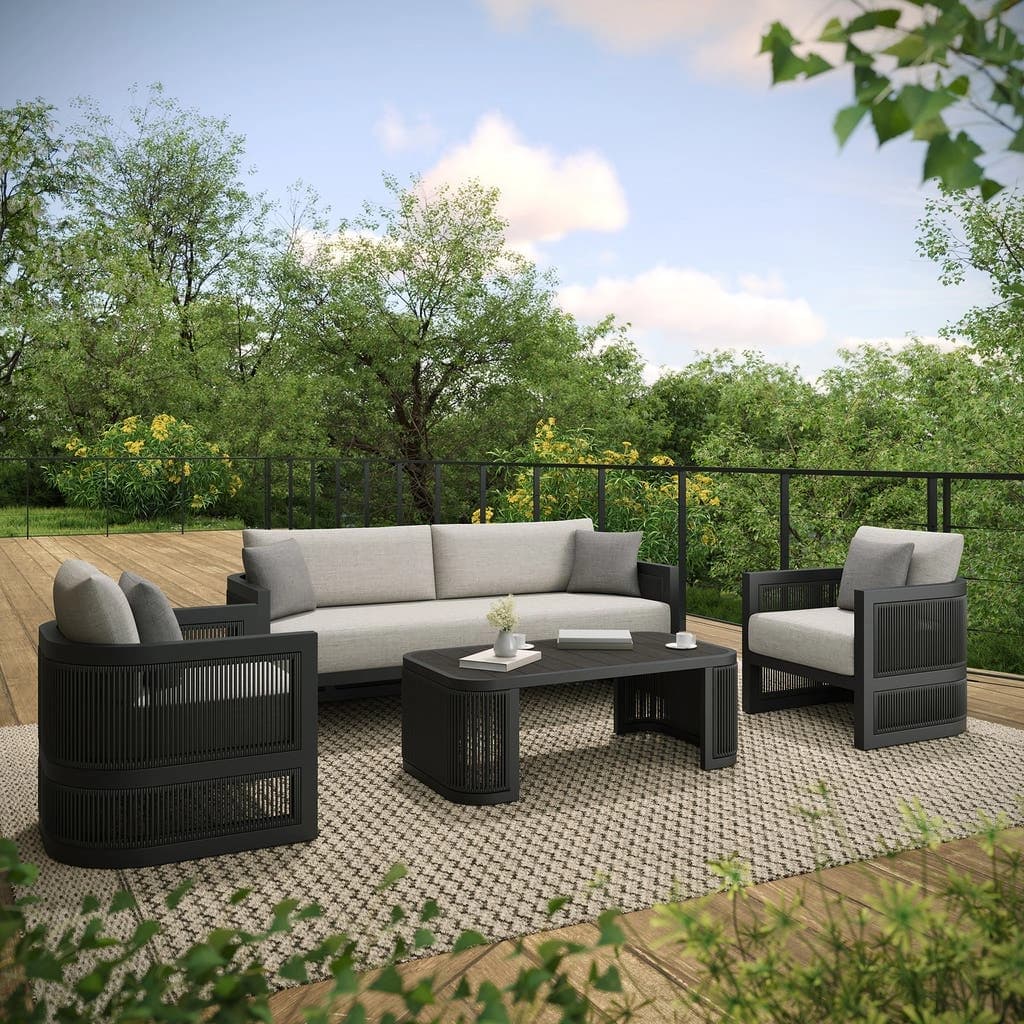 Henredon Saddleton 4-piece Outdoor Patio Seating Set