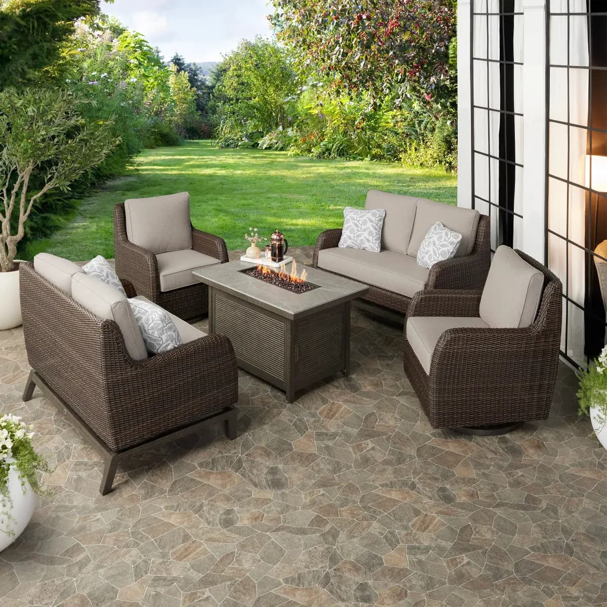 Oakland 5-Piece Fire Set