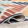 nuLOOM Brinn Geometric Striped Indoor/Outdoor Area Rug, 5x8, Blue image 6