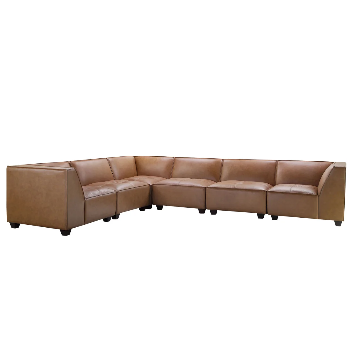 Wallingford 7-piece Sectional in Pecan Brown image 7