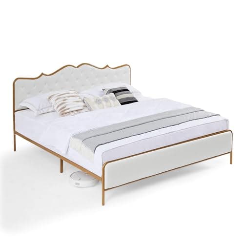Dolonm King Size Classic Buckle Backrest Platform Bed Frame image 4