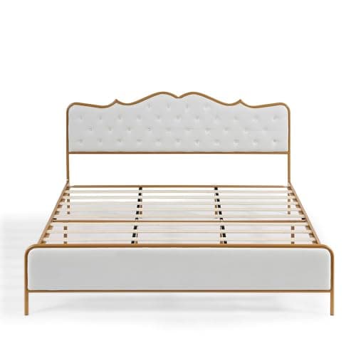 Dolonm King Size Classic Buckle Backrest Platform Bed Frame image 5