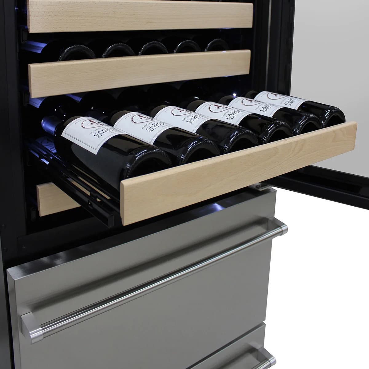 Vinotemp 108-Bottle Wine Cooler with Left Hinge (EL-BWC108SS-L)