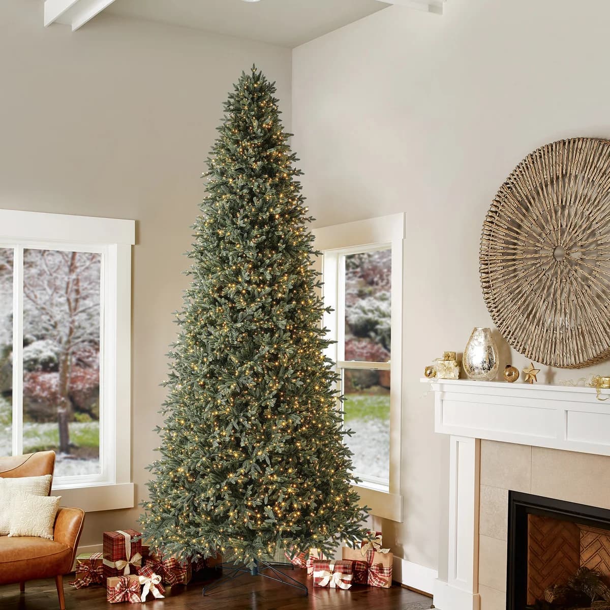 12ft Pre-Lit Micro LED Christmas Tree image 7