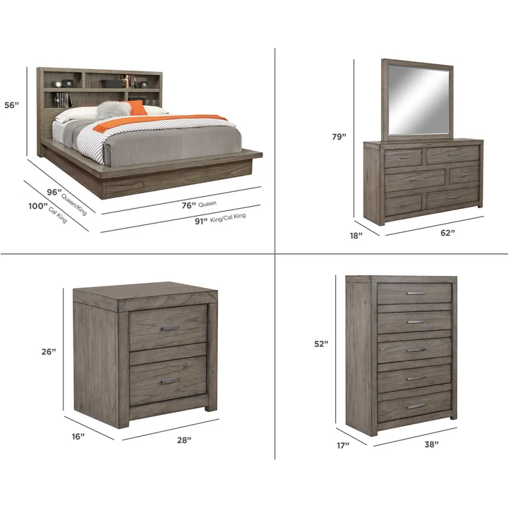 Anoka Bedroom Collection, 6 Piece Set image 5