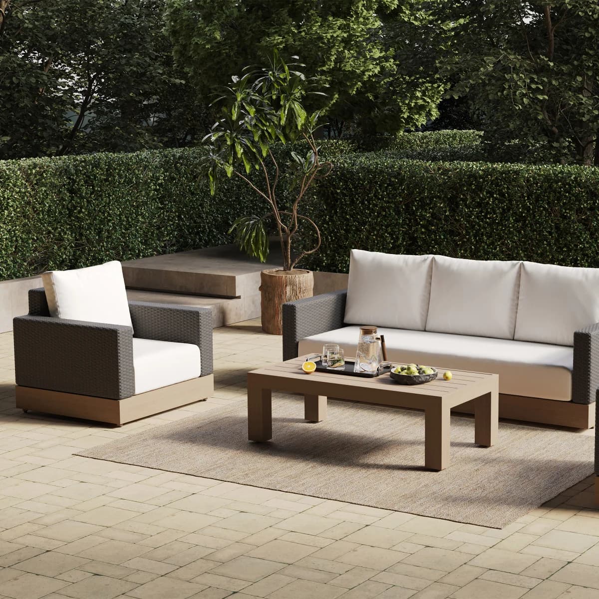 OTTA Outdoor Laurel 4-piece Outdoor Patio Seating Set image 2