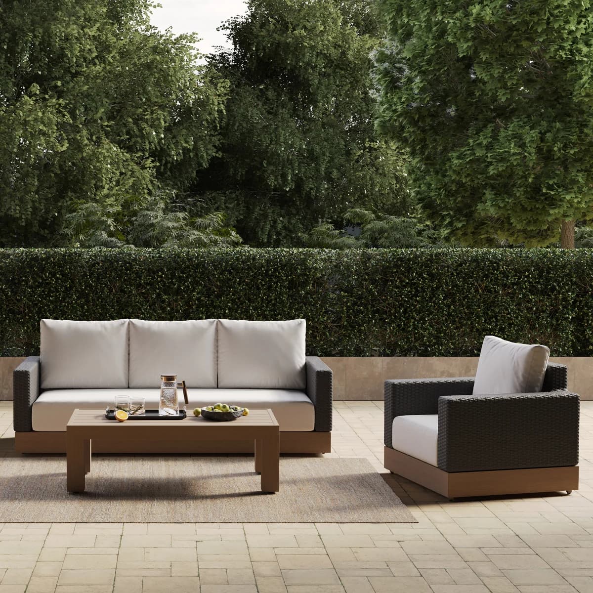 OTTA Outdoor Laurel 4-piece Outdoor Patio Seating Set image 3