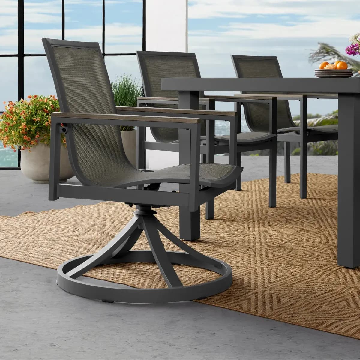 Agio Maricopa 7 Piece Sling Dining Set + Cover image 3