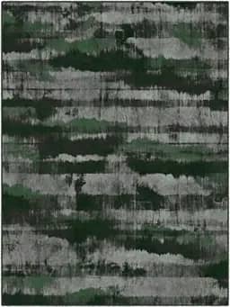 Brumlow Mills Contemporary Abstract Home Indoor Area Rug with Modern Colorful Print Pattern, Perfect for Kitchen Rug, Living, Dining, Doorway or Bedroom Décor, 5' x 8', Green