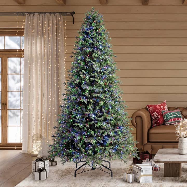 9ft Pre-Lit Micro LED Christmas Tree