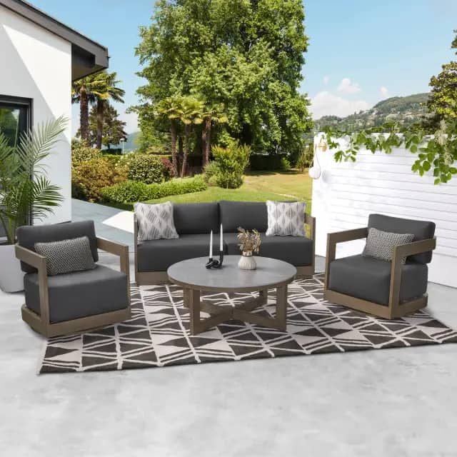 Menorca 4-Piece Metal Seating