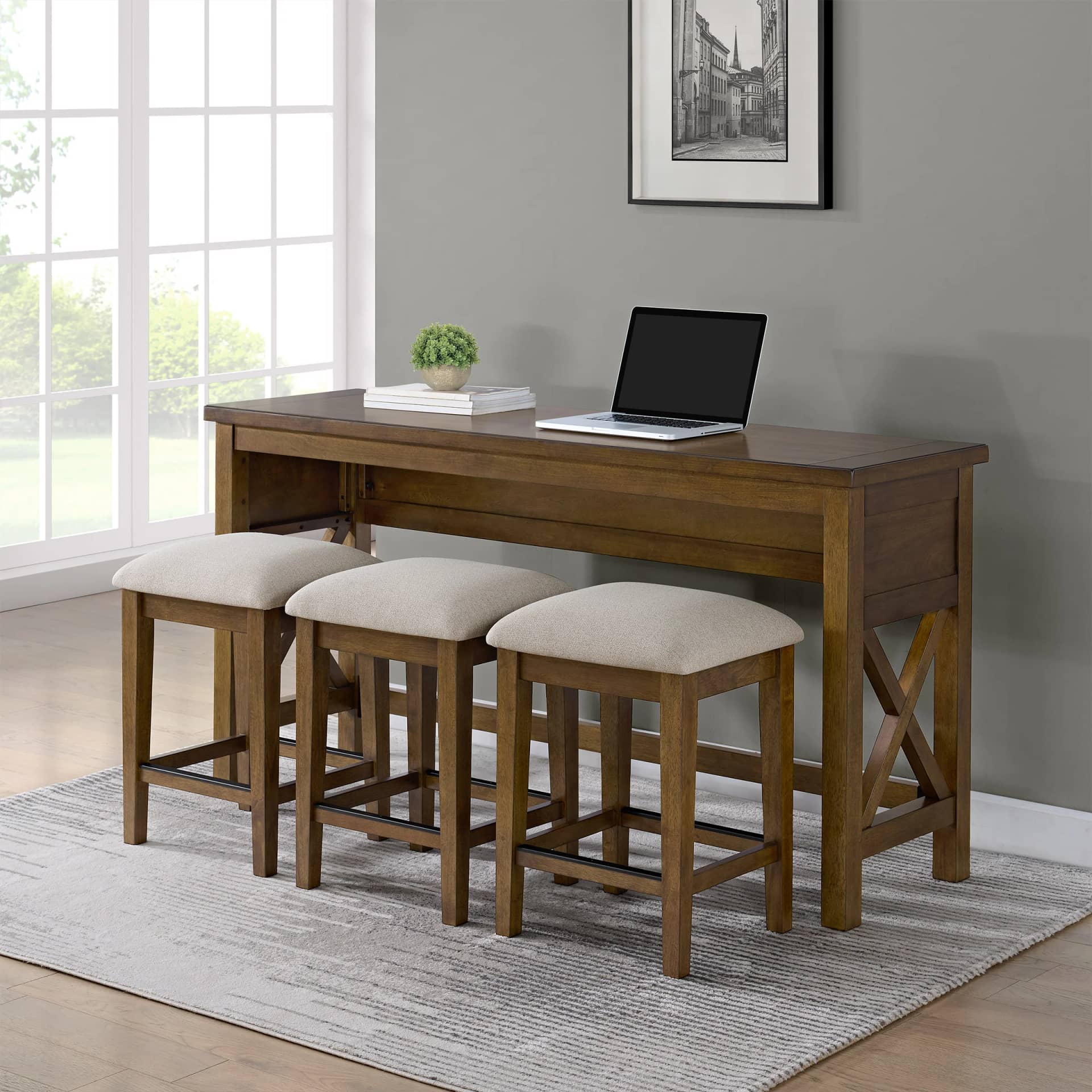Bayside Furnishings Lathan 4-Piece Sofa Table