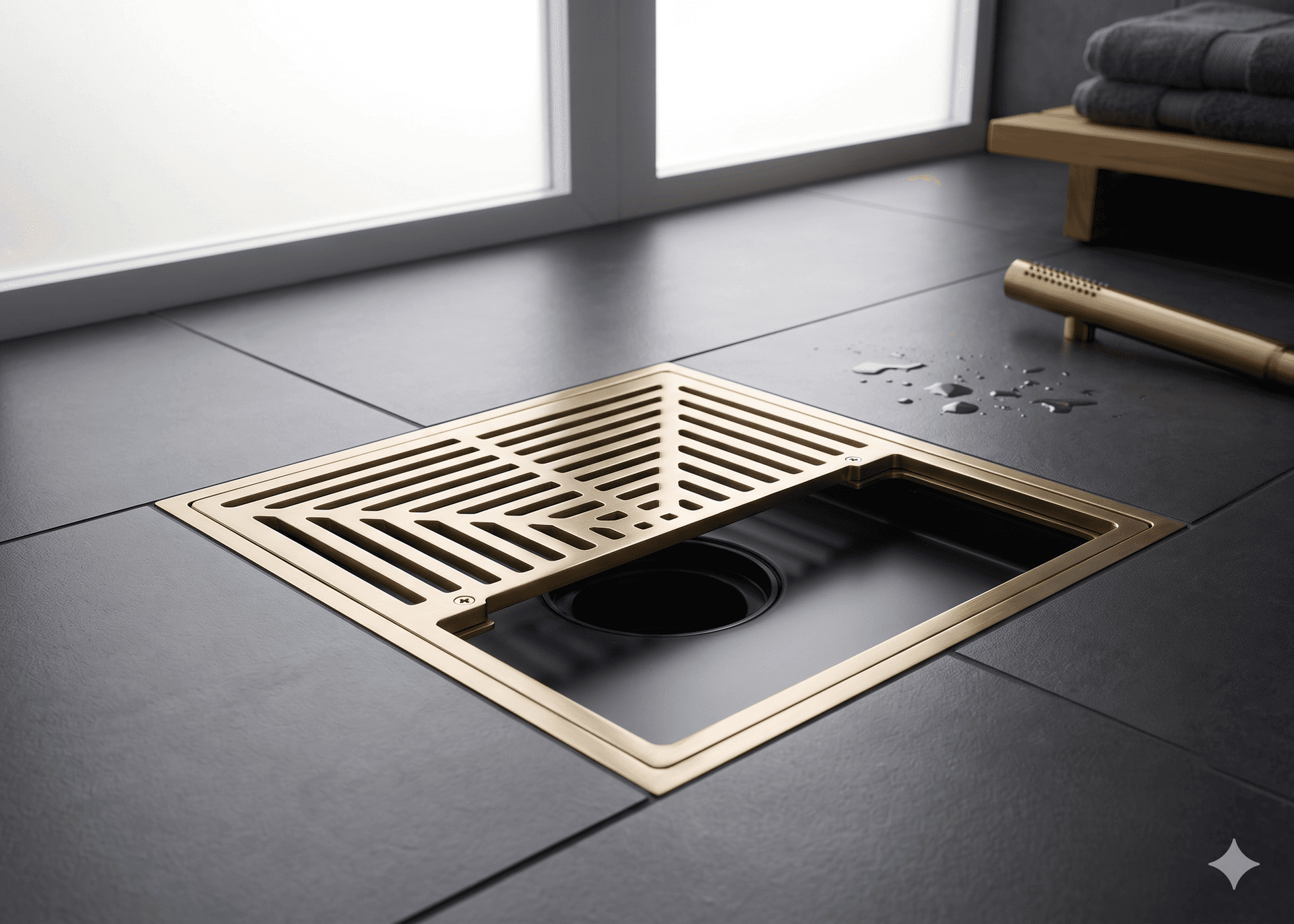 Sioux Chief 861 Series 1/2 in. Square Grate in Nickel Bronze