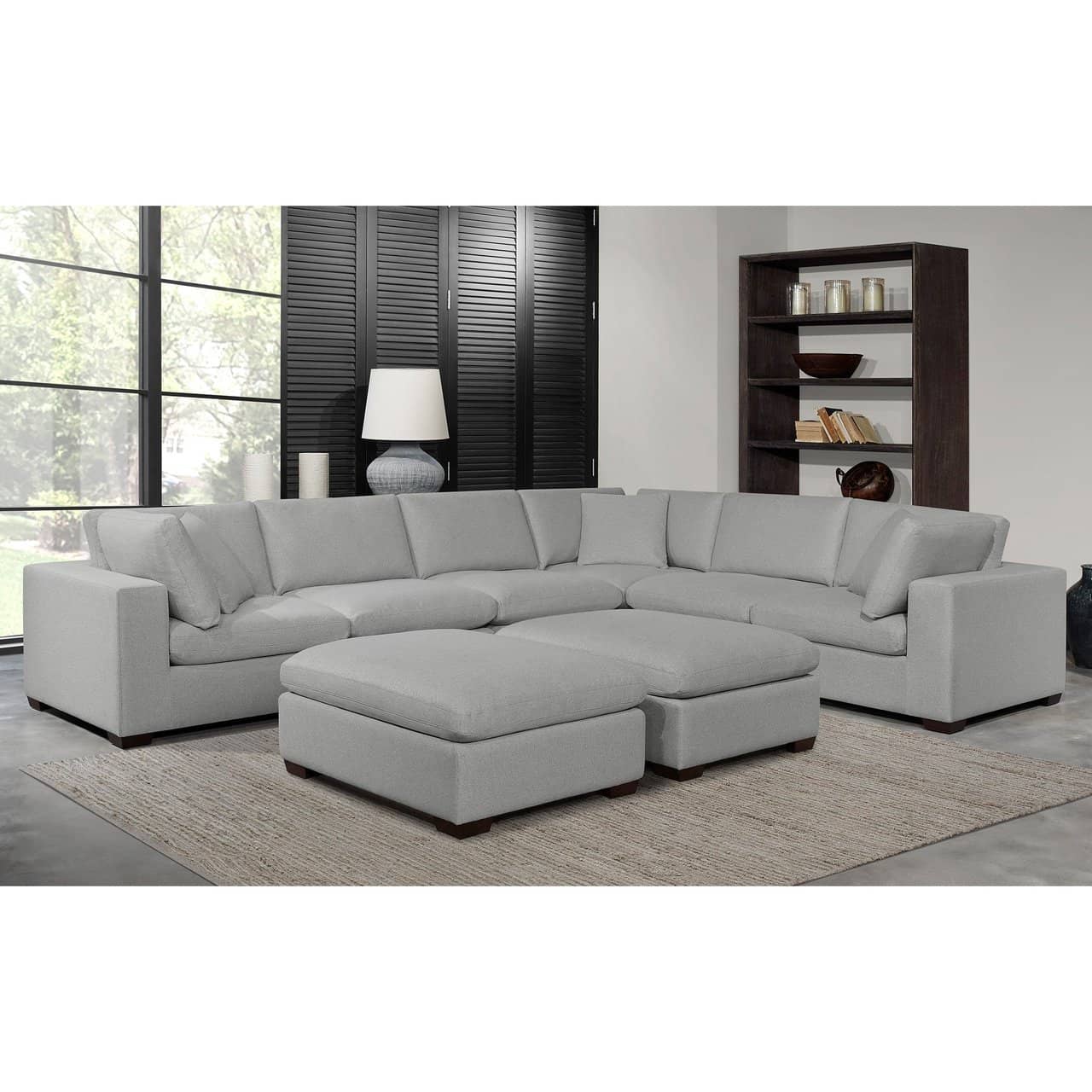 Thomasville Lowell 8-Piece Modular Sectional, Gray