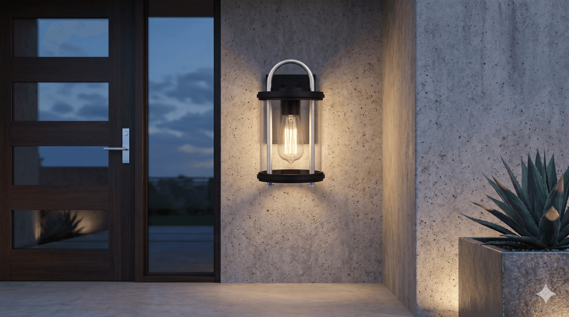 Keyser 1-Light Tall Outdoor Wall Mount Sconce